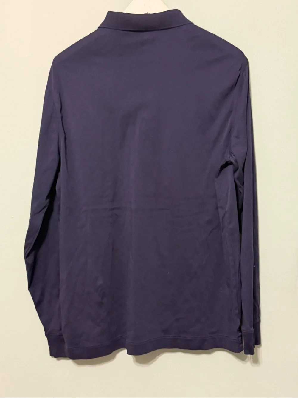 Banana Republic Long Sleeve Polo in Navy Blue